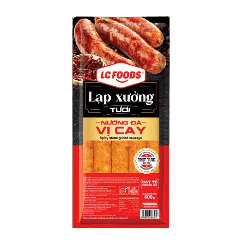 Lạp xưởng tươi nướng đá vị cay