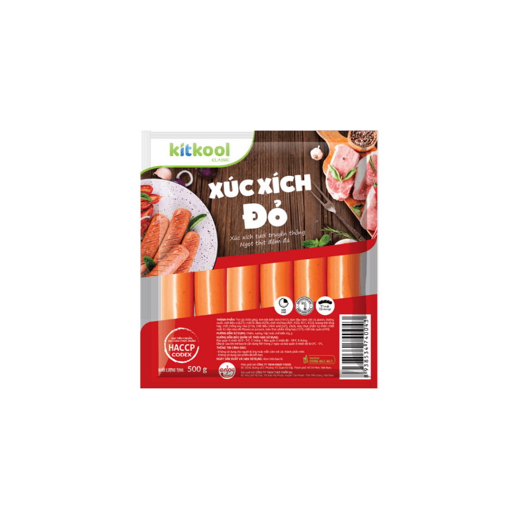 Xúc xích đỏ Kitkool 500g
